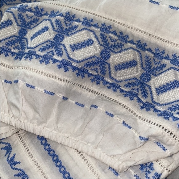 LoveShackFancy Frida Off-The-Shoulder Embroidered Top *small flaw see last pic - Picture 5 of 10